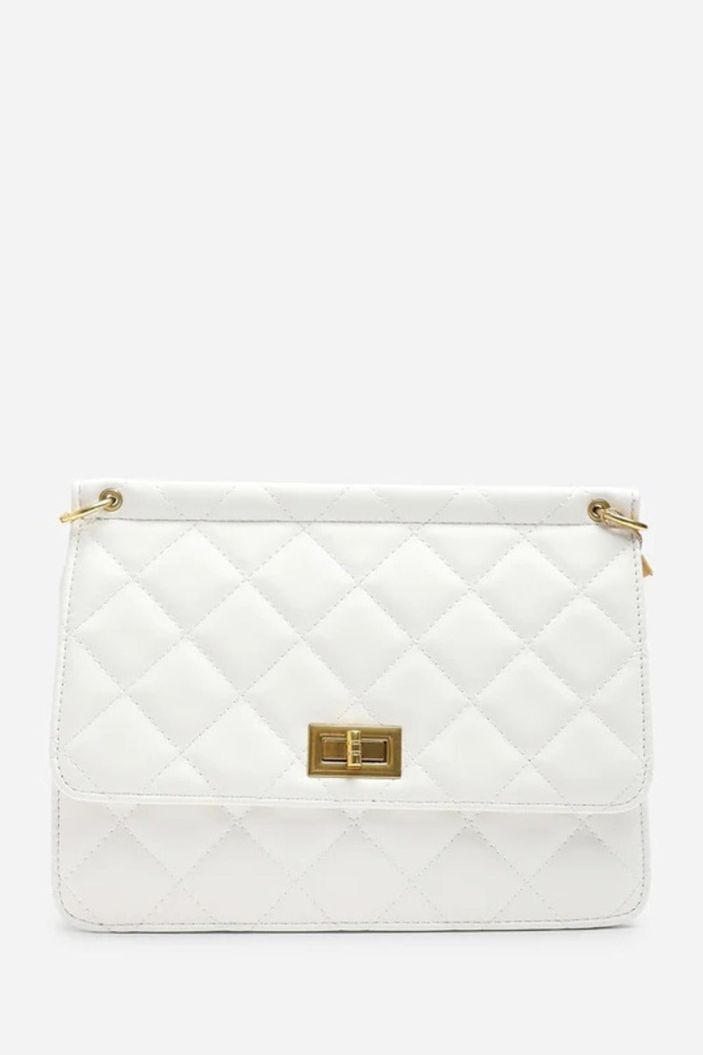 Bolso bandolera acolchado premium Maizob en color crema